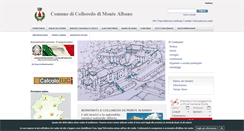 Desktop Screenshot of comune.colloredodimontealbano.ud.it
